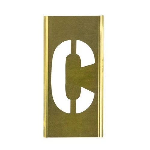 CH Hanson 10013C – Stencil Sort-3″ Brass Gothic C