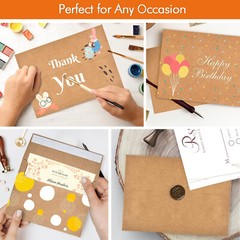 A7 Kraft Invitation Envelopes 5×7 for Wedding Card, 150 Ct 5.25″x7.25″ Self Seal