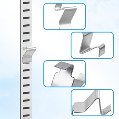 20 Pcs Heavy Duty Metal Shelving Brackets Clips Cabinet Shelf Clips Adjustable