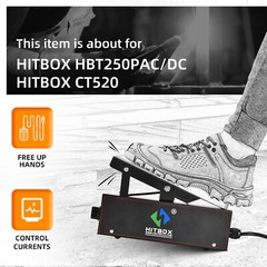 HITBOX Foot Pedal Switch 5-Pin Machine Control Weld for HBT250P ACDC Welder HOT!