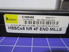 3/4″ HSSCo8 Roughing End Mill 4F 3/4″ LOC RH 3″ OAL
