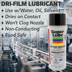 Super Lube Dri-Film Synthetic Powder Lubricant w/Syncolon (Off White/Opaque)