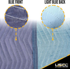 Moving Blankets 80″X72″ MBMEGA85 Mega Mover, (85 Lb/Doz Weight), Professional Qu