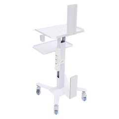 Adjustable Rolling Computer Cart for Home, Office & Medical Use