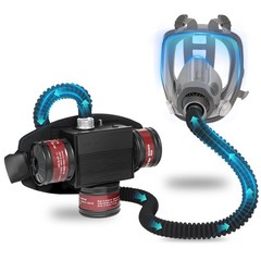High-Efficiency PAPR Respirator System: Powered Air Purifying Respirators with 3
