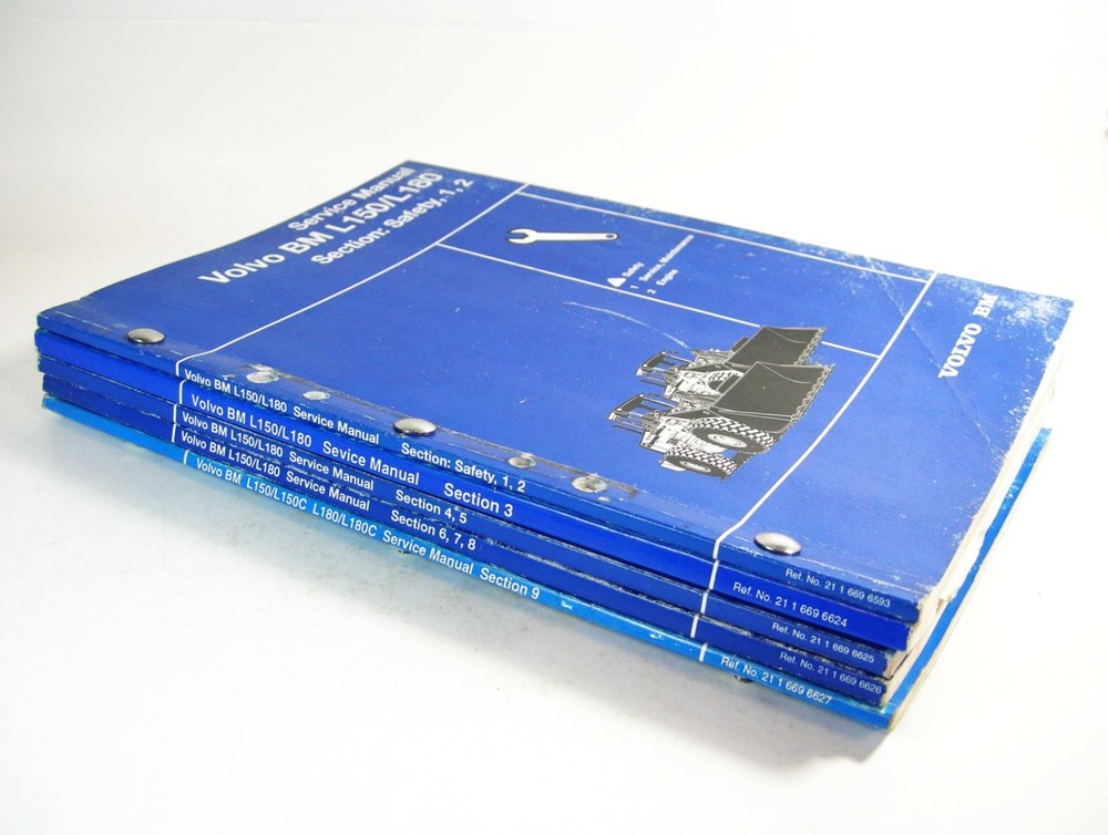 VOLVO L150 L180 Wheel Loader Service Workshop Repair Shop Manual Set Complete