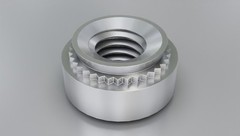 3/8-16 Self Clinching Nut Heat Treated Steel, Zinc Clear, Pkg (100)
