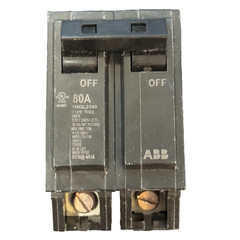 ABB GE THQL2180 80A 2 Pole Circuit Breaker 120/240V Type THQL New