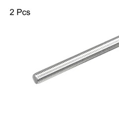 2Pc M8 x 400mm 1.25mm Thread Pitch Fully Threaded Rod,Right Hand Threaded Rods