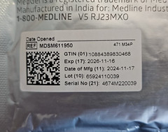Medline MedGel 50 Pack Stress ECG Electrode Foam (Exp. 11/16/2026)