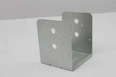 2 Pack 8×8 Post Base for Concrete, Pergola Black Brackets Kit w/ 1-Inch Standoff