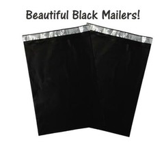 10×13, 7.5×10.5″ Night Black Poly Mailers, Non-Transparent, Shipping Envelopes