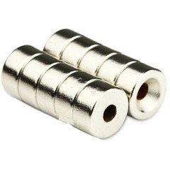 25/50/100x Strong Countersunk Ring Magnet 1/2″x1/8 Rare Earth Neodymium 4mm hole