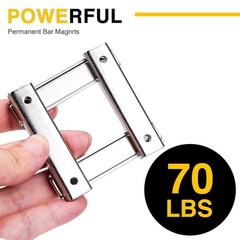 4 Pack Strong Neodymium Bar Magnets 80lbs Heavy Duty Rectangular with Screws