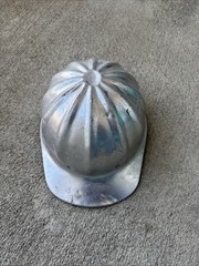 Vintage Fibre-Metal Superlite Aluminum Hard Hat. Made in USA!