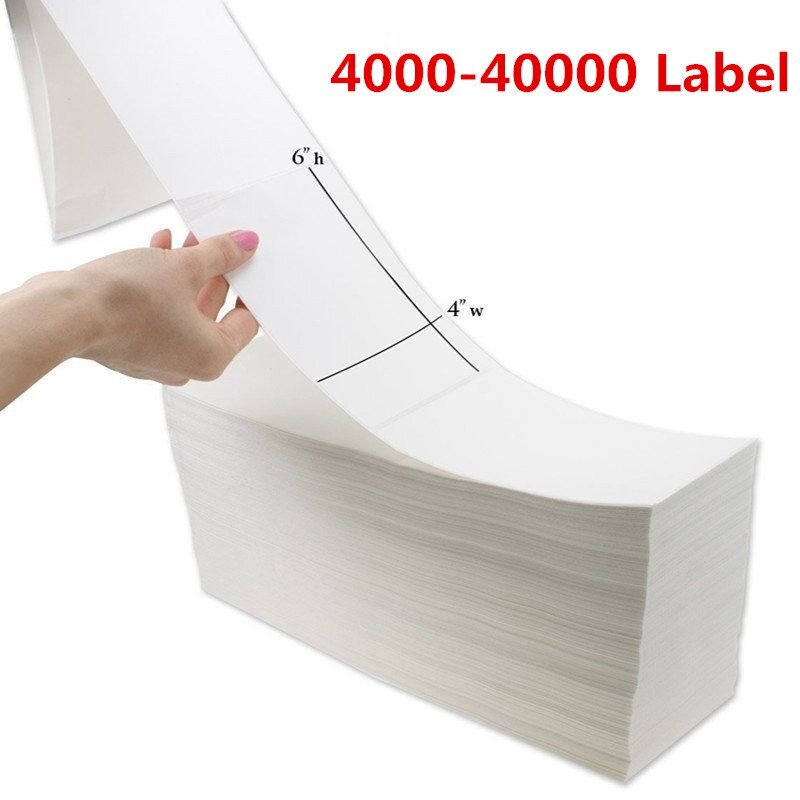 Fanfold 4″ x 6″ Direct Thermal Barcode Label – Zebra Compatible Free Shipping