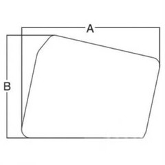 Cab Glass – Right Hand or Left Hand Upper Tinted Door fits Ford 4110 6610 4600