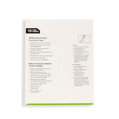 Tombow 68721 Mono Hybrid Correction Tape 10-Pack. Easy To Use Applicator For