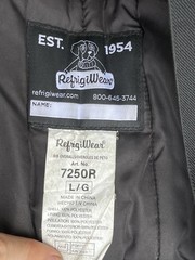 2023 Refrigi Wear 7250R Overalls Mens Large Gray High-visibility Reflective Tape
