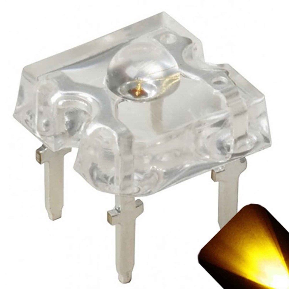 20 x LED 3mm Dome Superflux Yellow Gold Piranha LEDs Sign Car Lights Super Flux