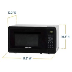 West Bend Microwave Oven 700-Watts Compact 6 Pre-Set Cooking Settings Speed