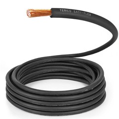 25 Ft TEMCo 2 AWG Flexible Pure Copper Battery Wire – 205A, Abrasion Resistant
