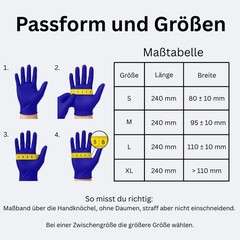 Bingold Disposable Gloves Nitrile 30PLUS, Cobalt Blue S Cardboard Cleaning Gloves