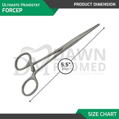 5 Pcs Kelly Hemostat Forceps 5.5″ Straight Locking Clamp Fishing Plier German Gr