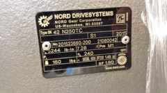 Nord SK42-N250TC-7.28 Gear Box Reducer Ratio 7.28:1