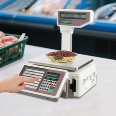 Commercial Digital Price Computing Scale with Thermal Label Printer Supermarket