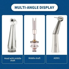 Dental Low Speed 1:1 Direct Drive Contra Angle Push Button Handpiece E-Type
