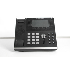 Lot of 5 Sangoma S705 IP POE Gigabit VoIP IP Office Phones w/ Handsets & Stands