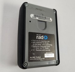 MRC D-tect Systems MiniRad-D Compact Personal Gamma Radiation Detector w/Case