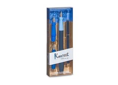 Kaweco PERKEO Calligraphy Fountain Pen Set Blue I 1 Count (Pack of 1), blue