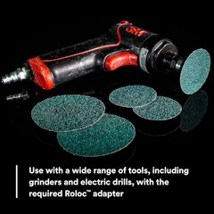 3M Green Corps Roloc Disc 36534, 40+ Grit, 3 in, Pack of 25 Heavy Duty, Quick Ch