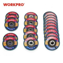 WORKPRO 20PCS Flap Disc 4-1/2″ Arbor Size 7/8″ T29 Zirconia Abrasive Wheel Discs