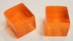 10 PCs 1” x 1″ x 1″ SQUARE CLEAR AMBER ACRYLIC Plexiglass ROD CUBES PEGS 1 Inch
