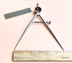 STARRETT No.277-6 Spring-Type Dividers With Round Legs- 6” Size & Capacity. USA