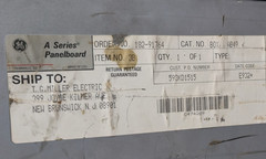 🤪 GE GENERAL ELECTRIC 225 AMP MAIN LUG PANELBOARD 240 VAC 3Ø 3W 42 CIRCUIT AB49