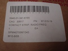 Laird Technologies Fingerstock 24″ RF Contact Strip for Enclosure EMI Shielding