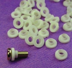 100pcs TO-3, T0-220 Transistor Nylon Shoulder Washer, Heat Sink Insulator M3 3mm