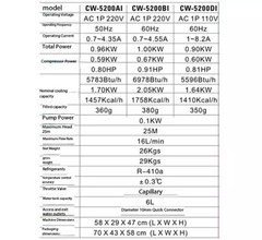 Chiller CW3000 Refrigeration for 5000W Laser Cutting CW5200 Engraving Water Tank