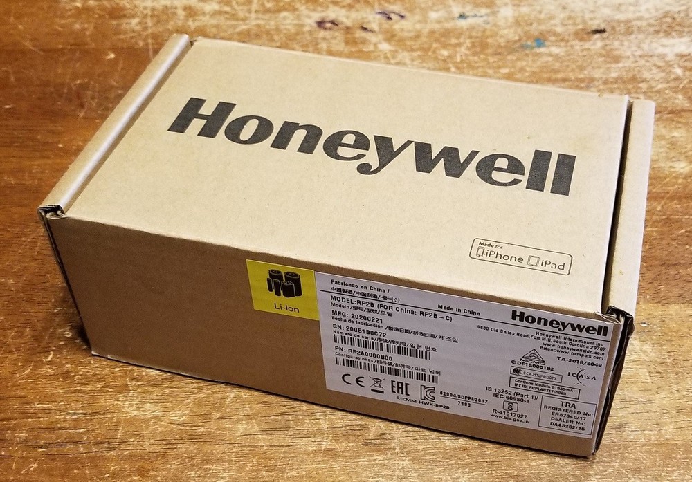 Honeywell RP2 2″ Rugged Mobile Printer iPhone iPad USB NFC Bluetooth 4.0