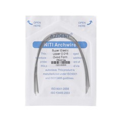 10Packs Dental Orthodontic Arch Wire Niti Super Elastic Round Ovoid Form AZDENT
