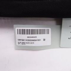 OFF-WHITE c/o Virgil Abloh Diagonal Pocket Slim Jean Black Men’s Size 32