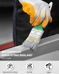 Polyurethane Waterproof Coating, 1 Gallon, Light Grey, Flexible Roof Sealant …