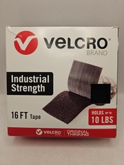 VELCRO Brand Heavy Duty Tape 16 Foot Roll,up to 10 lbs 1-1/2in Width, Black