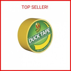 Duck Brand 1304966 Color Duct Tape, Yellow, 1.88 Inches x 20 Yards, 1 Roll