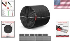 Flexible 18 Gauge 2 Conductor Wire, 200FT