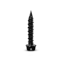 100-Pack 1/4 x 1-1/4″ Black Ruspert Hex-Head Concrete Screw Anchors